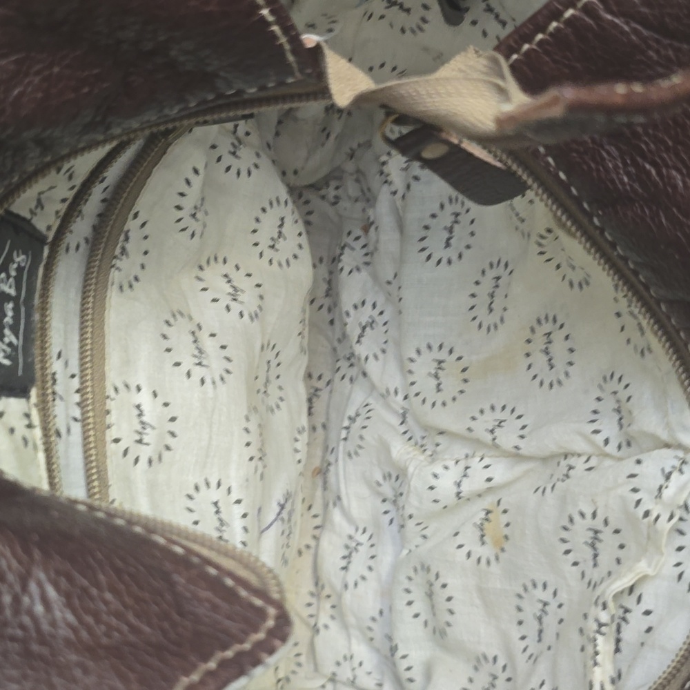 Myra Brown Leather With Calf Hair Trim & Fringe Women Bag, Crossbody - Picture 6 of 6